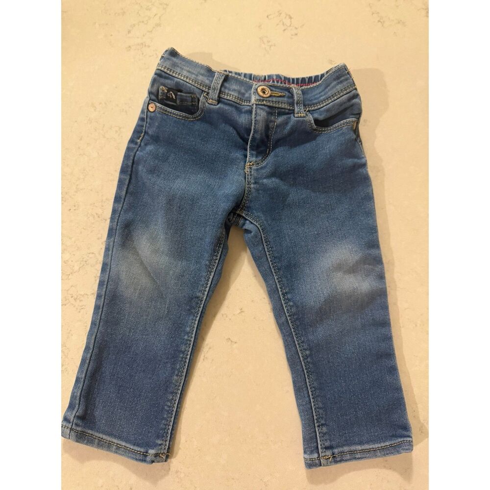 Jordache Stretchy Skinny Toddler Blue Jeans, 18M - Picture 2 of 5